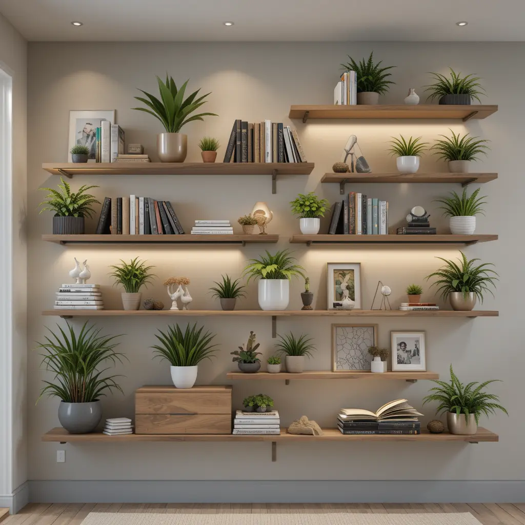 Wall-Mounted Shelving Units