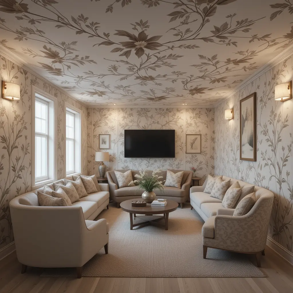 Wallpapered Ceilings