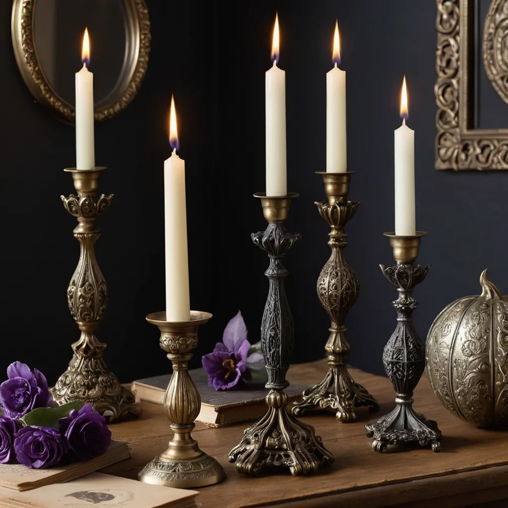 Witchy Candles and Holders