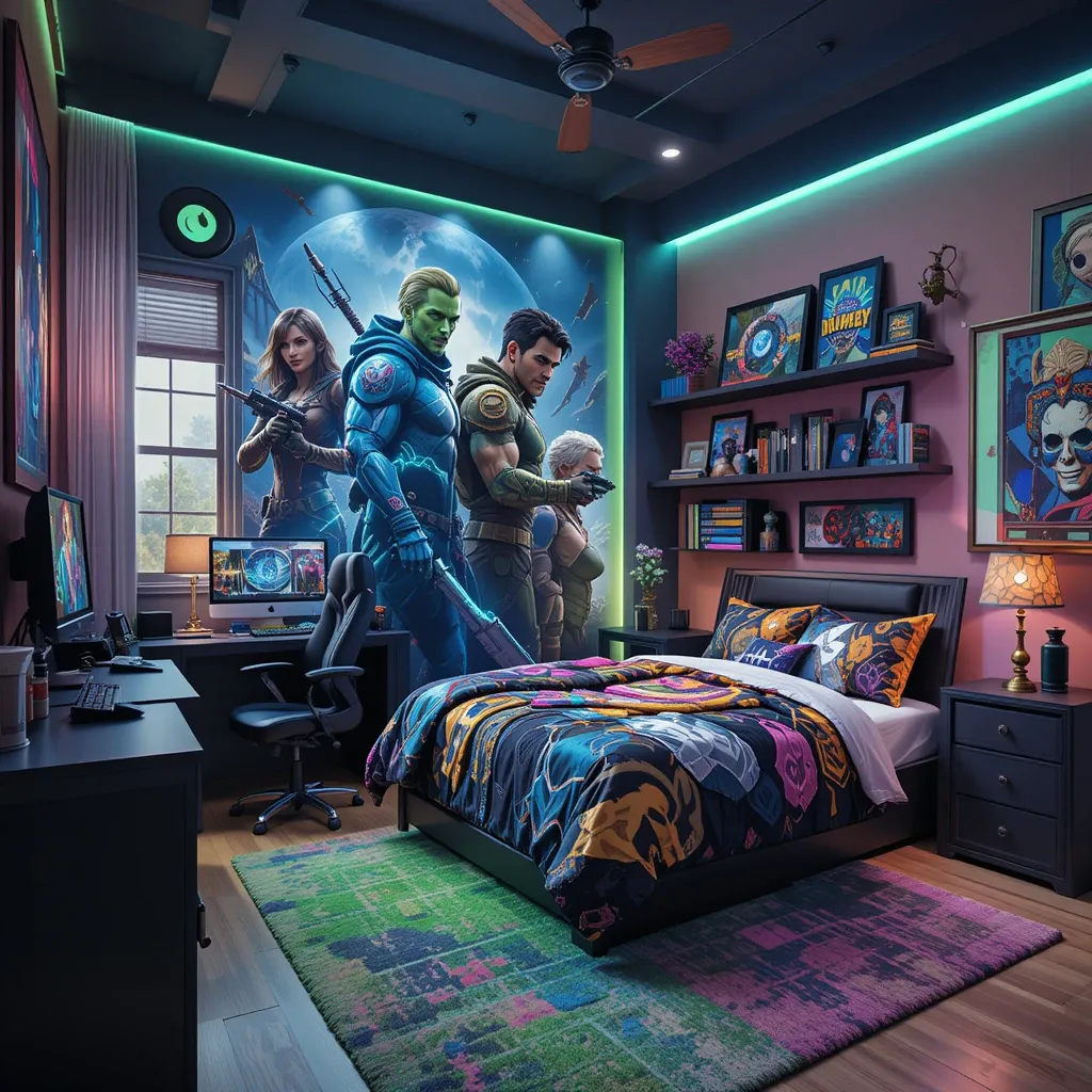 Character-Themed Gaming Room