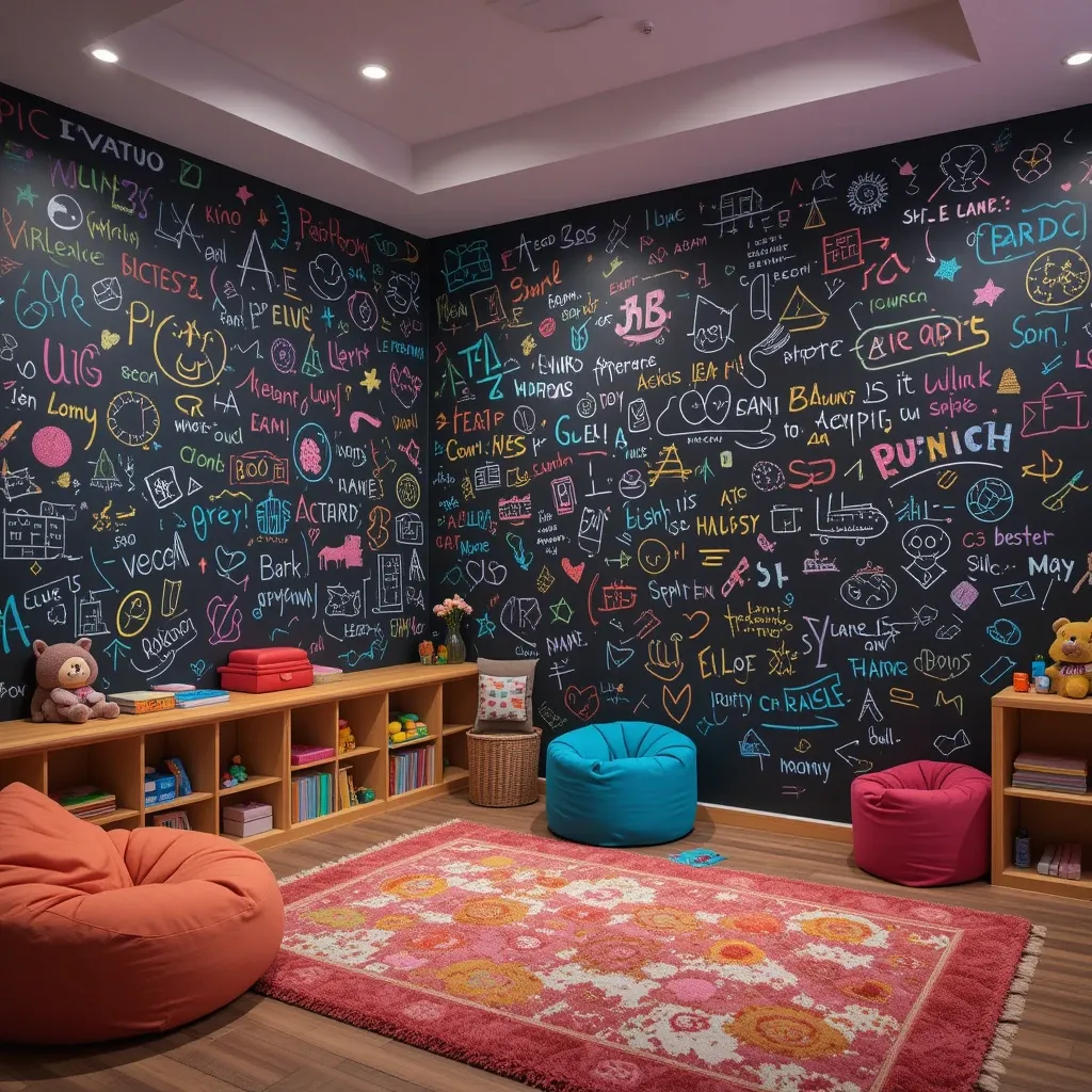 Colorful Chalkboard Wall