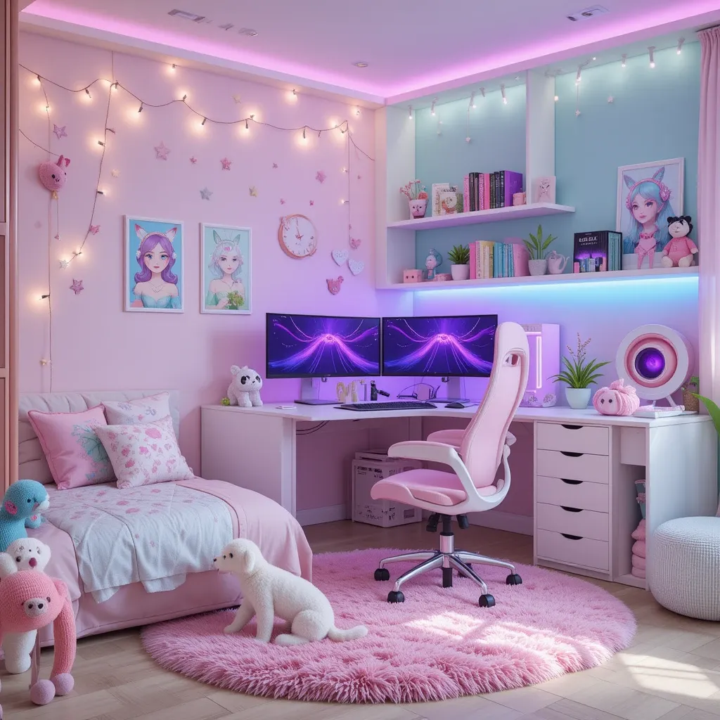 Cute Gaming Rooms for Girls