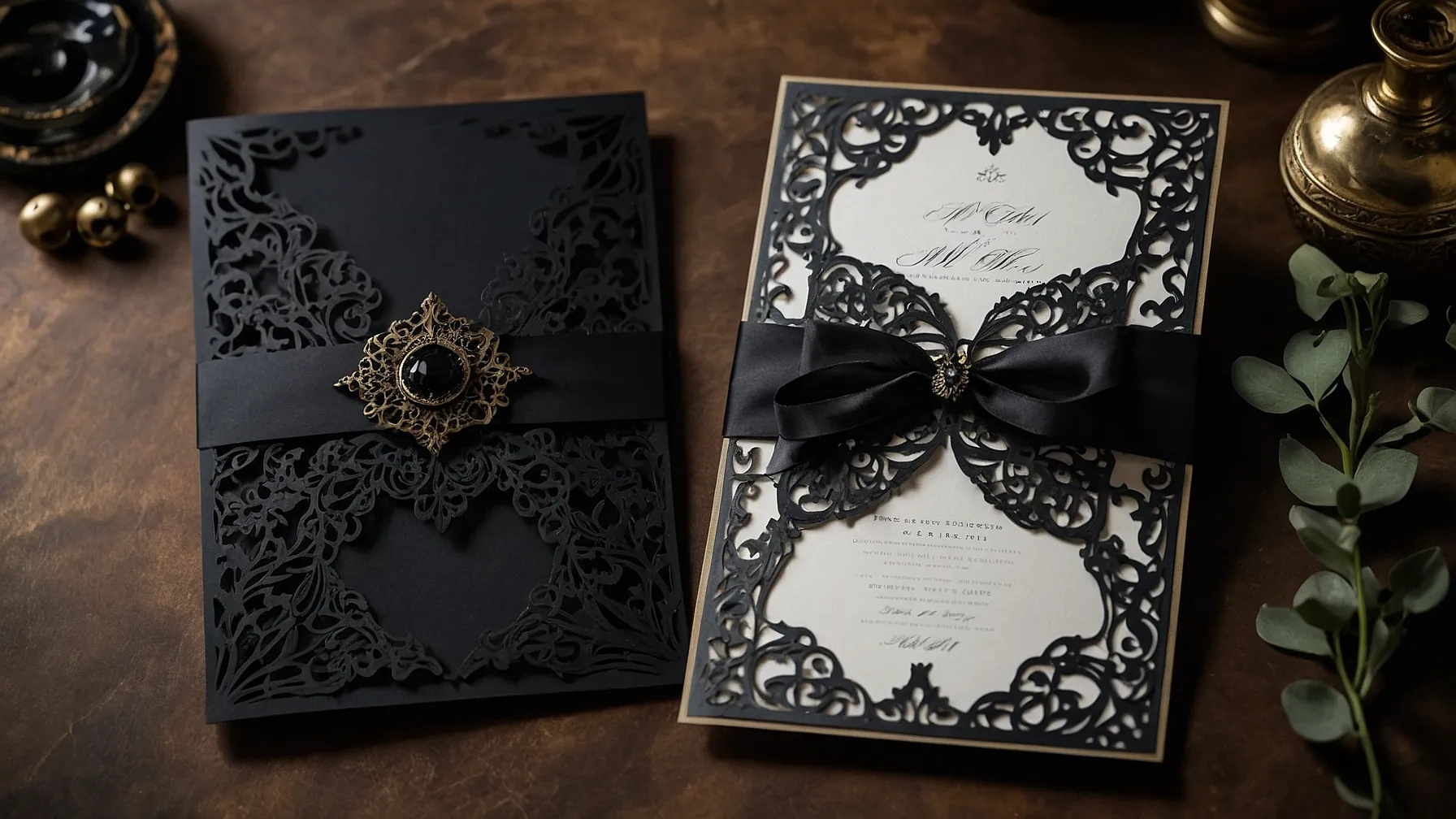 Dark Themed Invitations