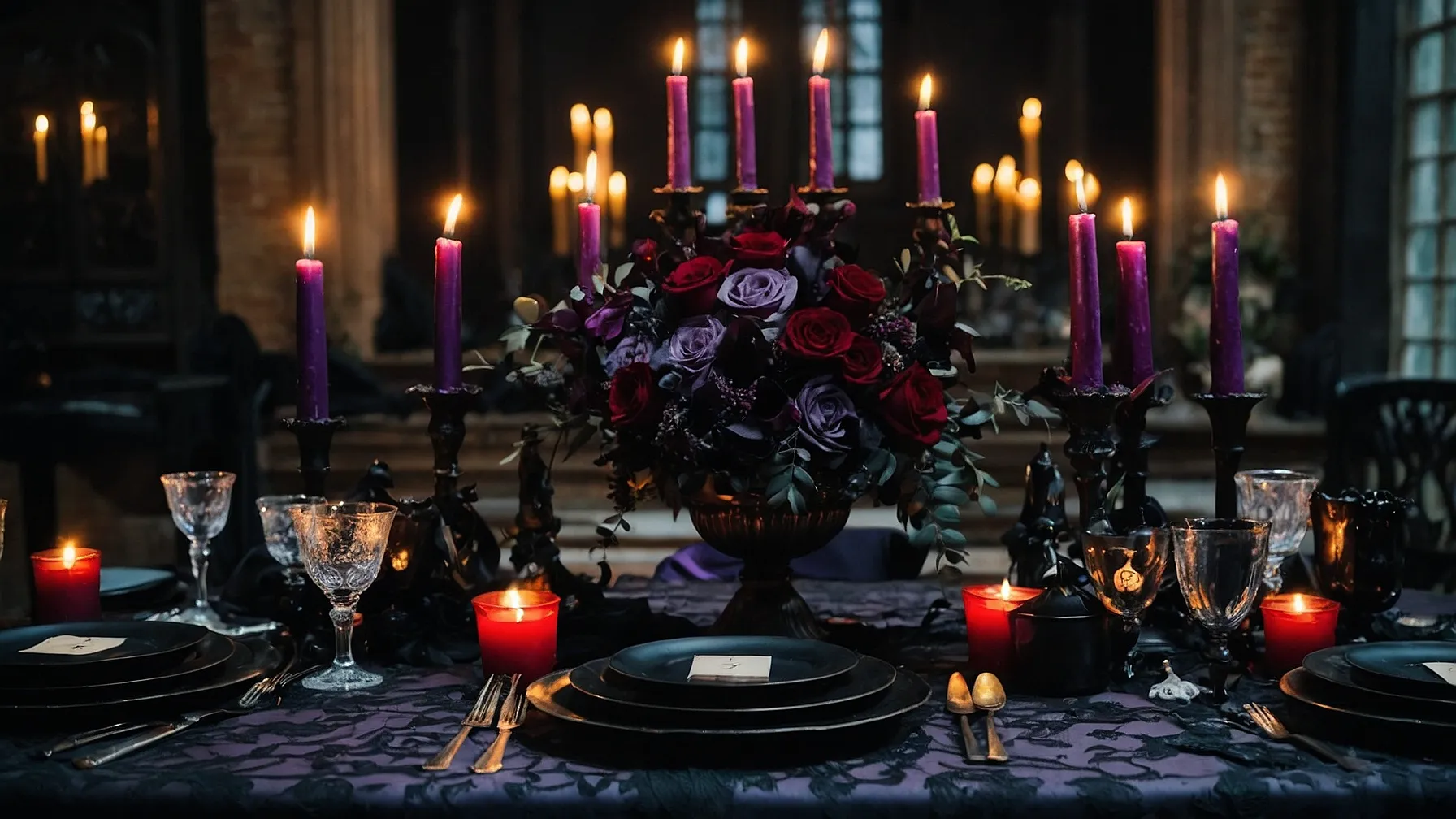 Gothic Styled Centerpieces