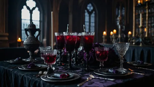 Gothic Themed Wedding Party Drinks