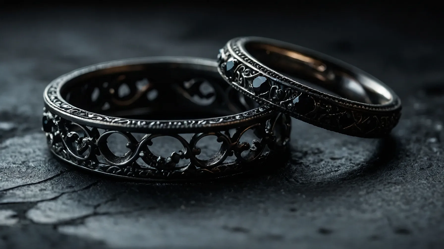 Gothic Wedding Rings