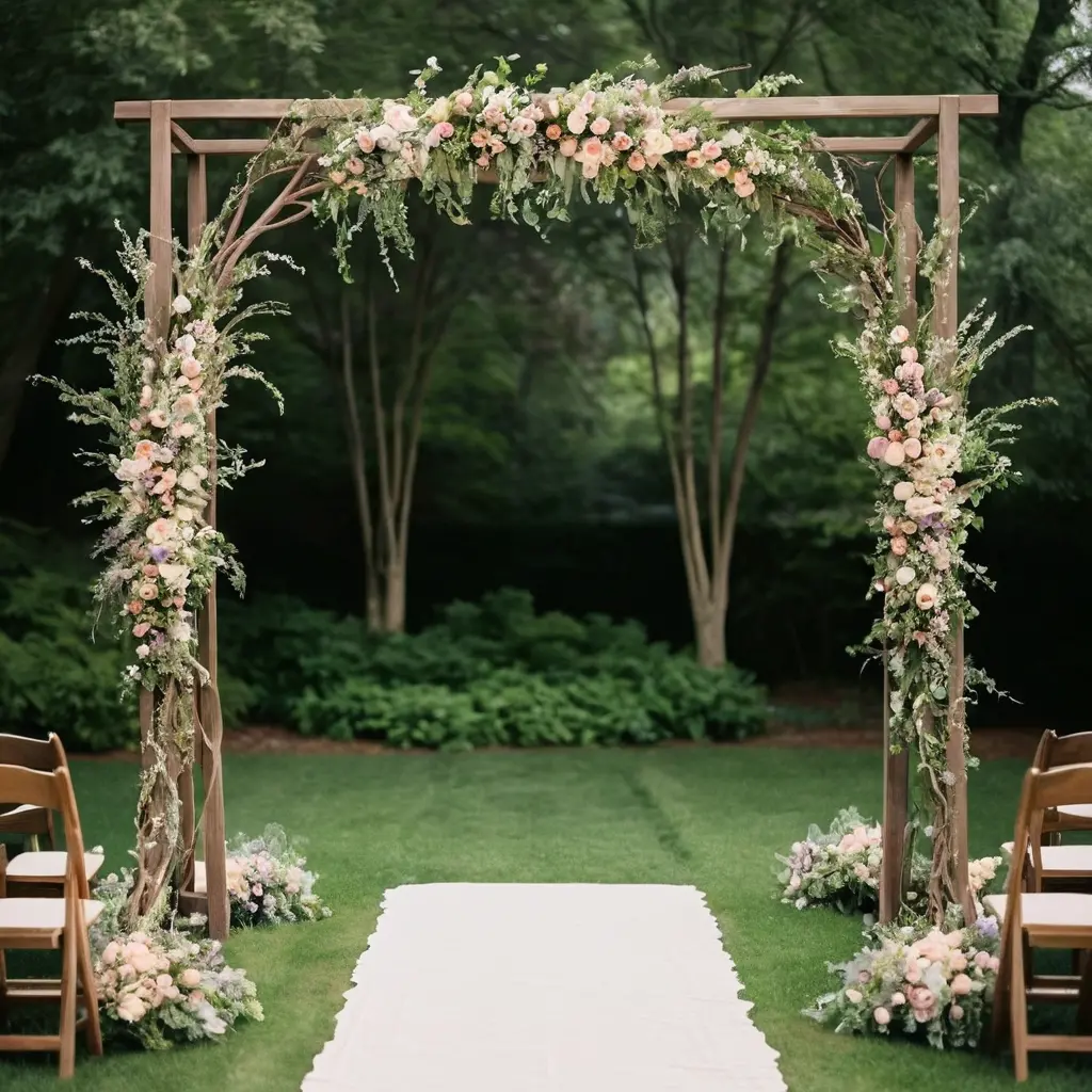 Rustic Floral Archway