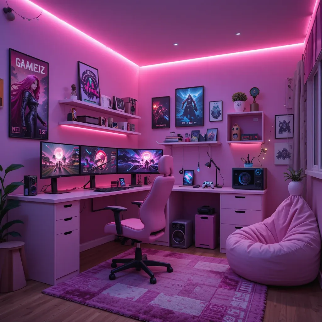 Teenage Girls Gaming Bedroom Ideas