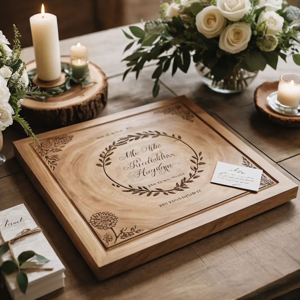 Wooden Guestbook