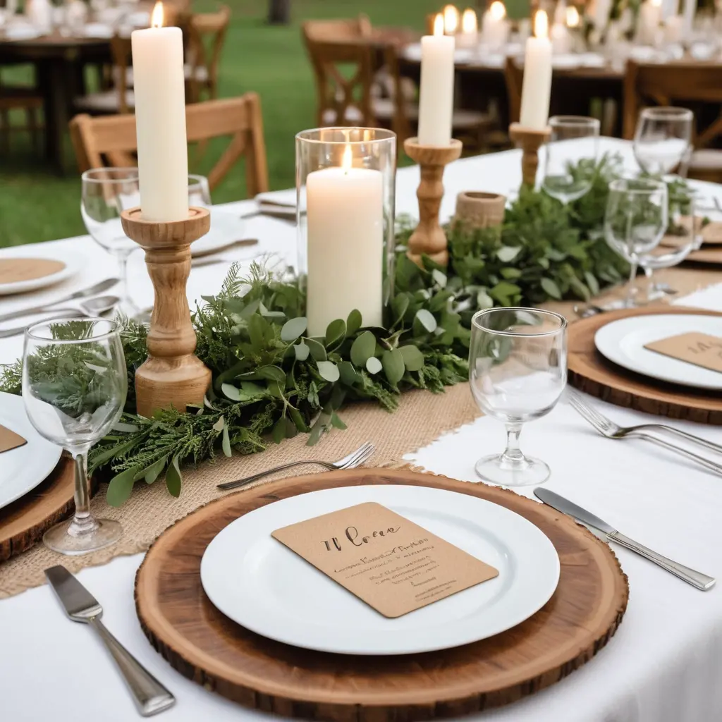 Wooden Place Settings