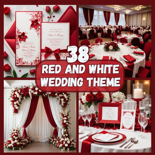 red and white Wedding Ideas