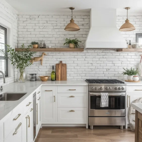 Whitewashed Brick Walls